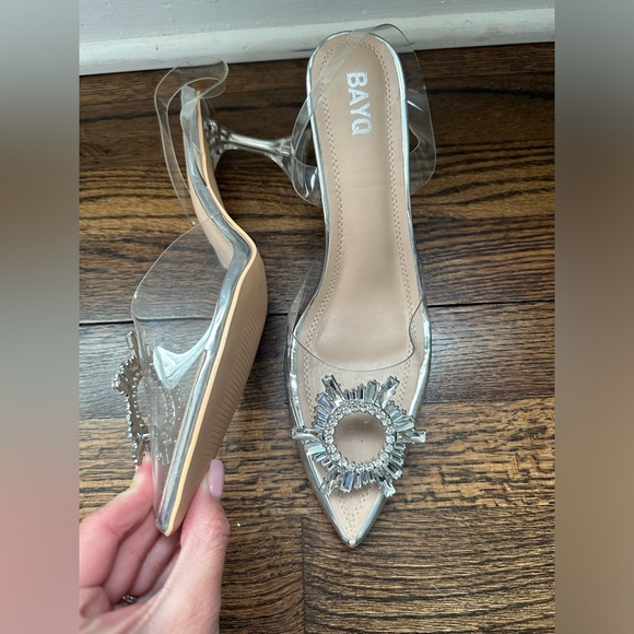 BAYQ, Clear Heels with Sparkle - Picture 6 of 8